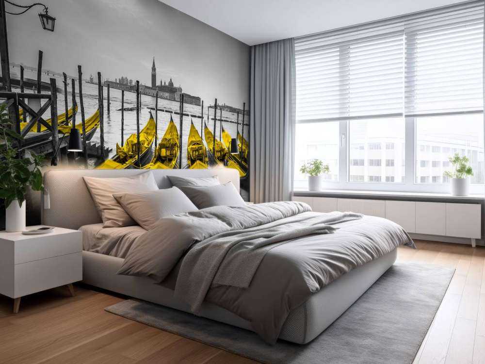 Gondole wzdłuż kanału