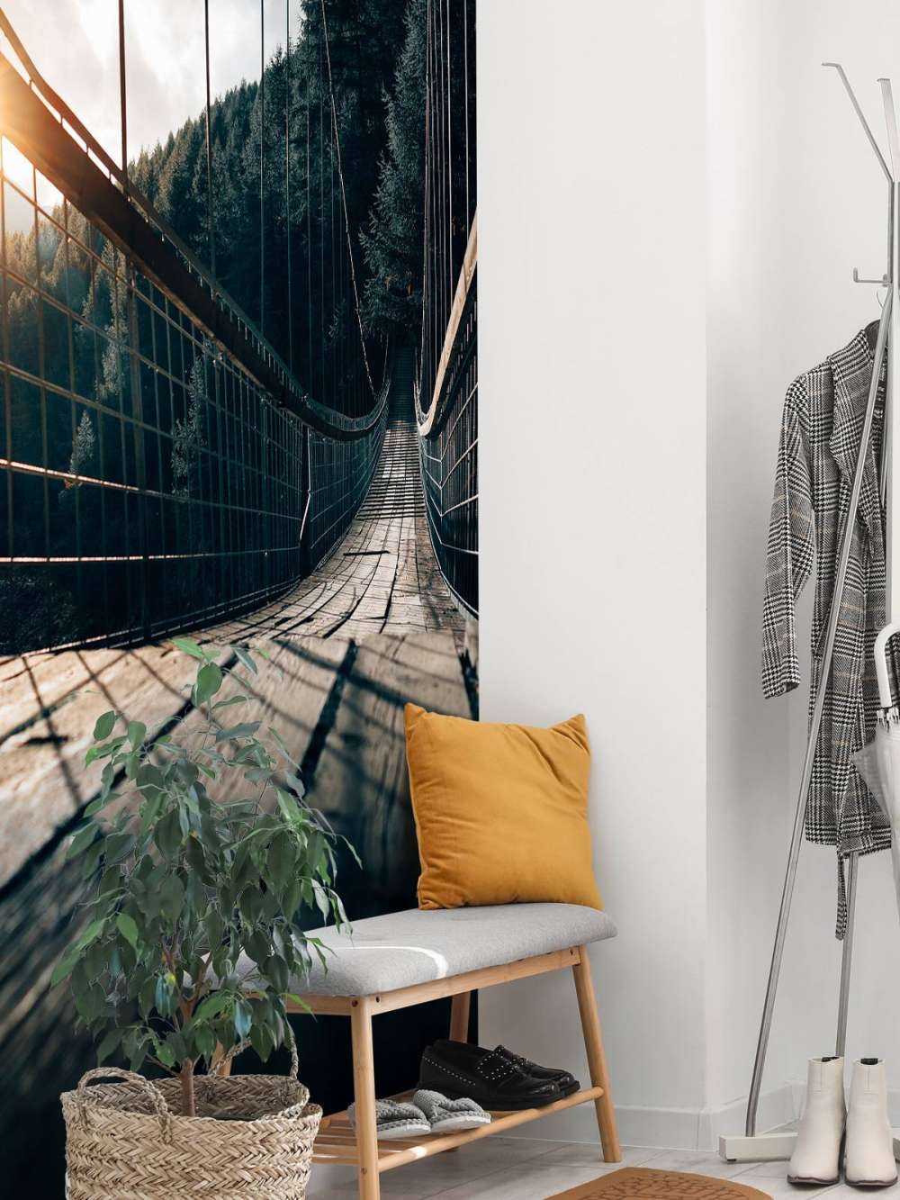 Most wiszący stalowy