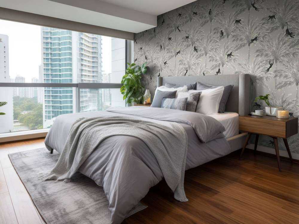 Tropikalne małpy - szary