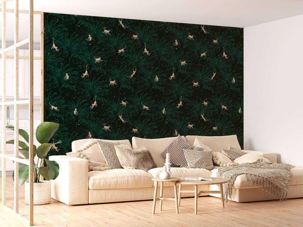 Tropikalne małpy - zielony