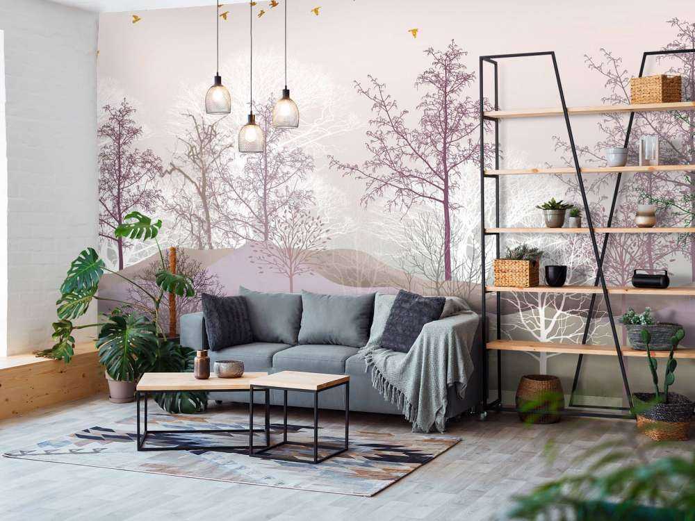 Krajobraz z drzewami