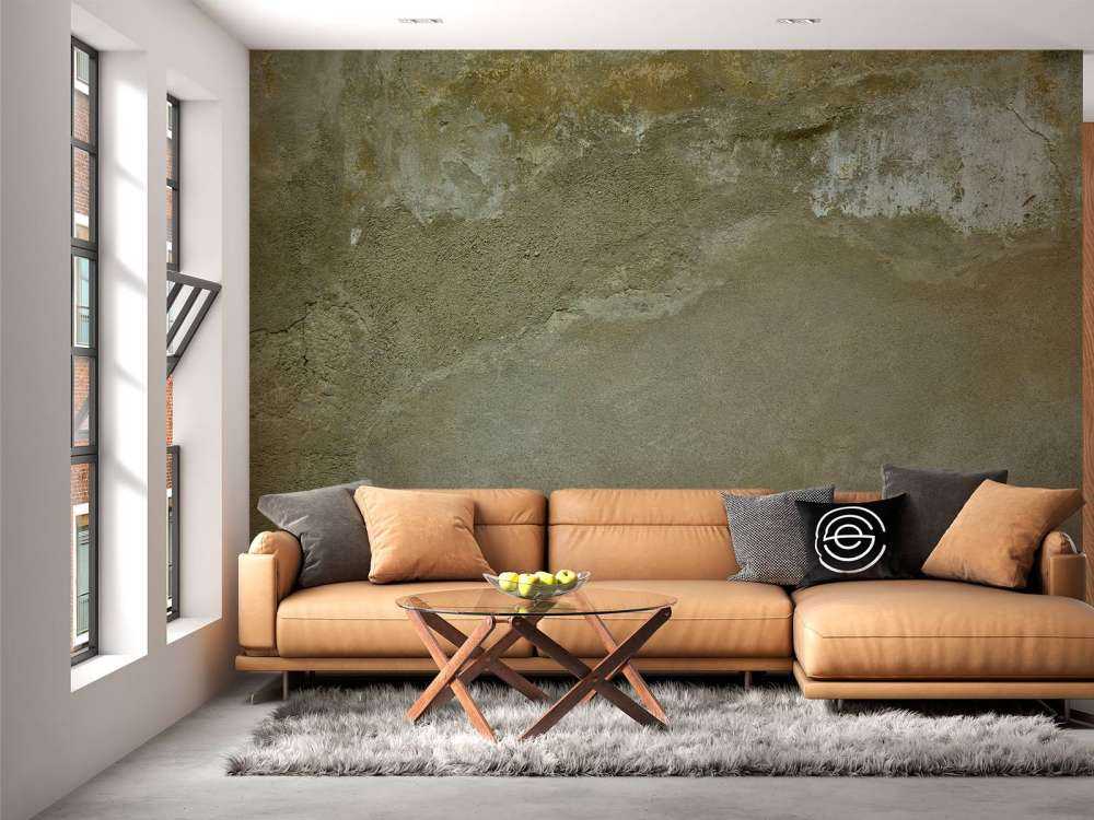 Ściana z odrestaurowanym stiukiem