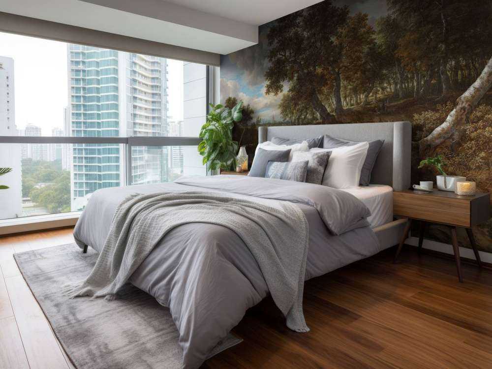 Krajobraz z wodospadem