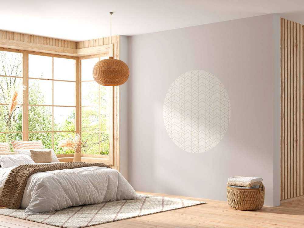 Białe płytki geometryczne