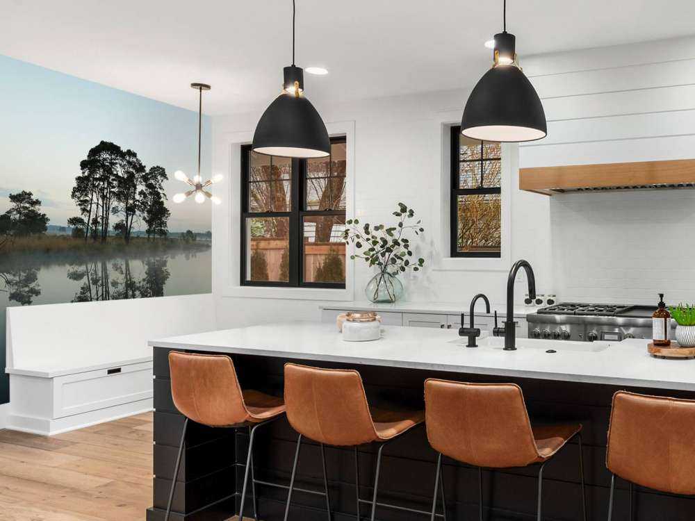 Drzewa wzdłuż lasów