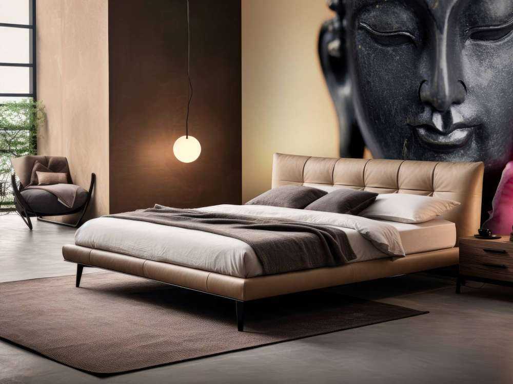 Budda i różowa orchidea