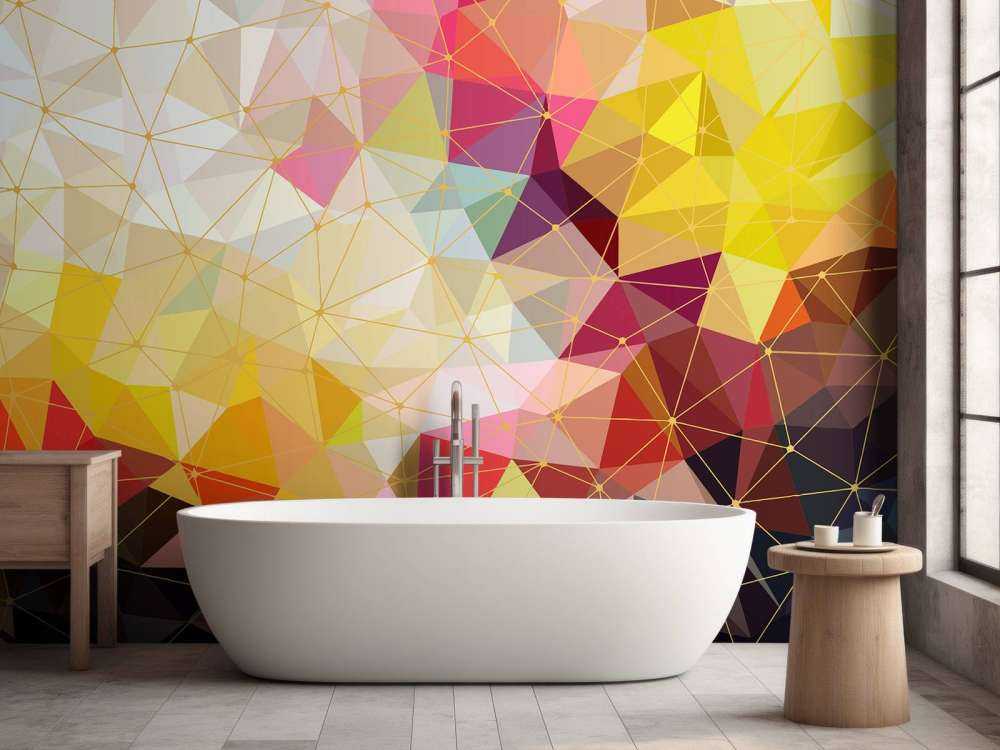 Druk kolorowych trójkątów