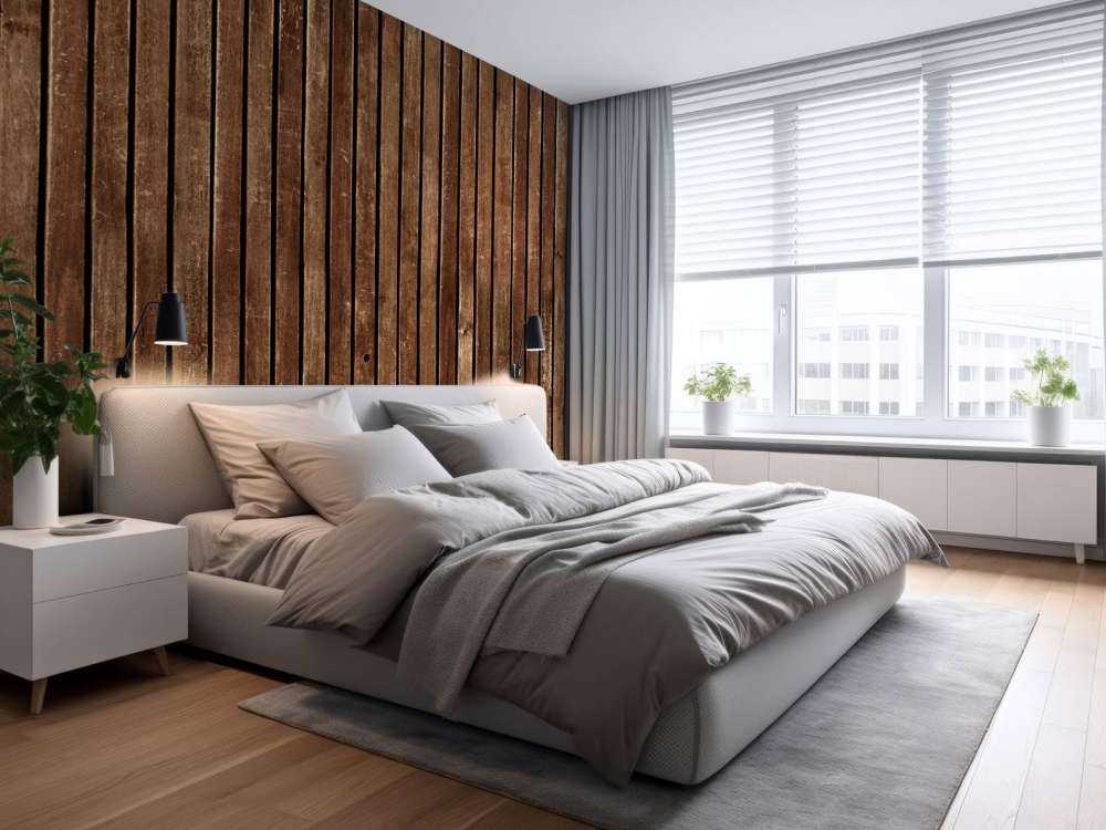 Ciemne pionowe drewniane deski 