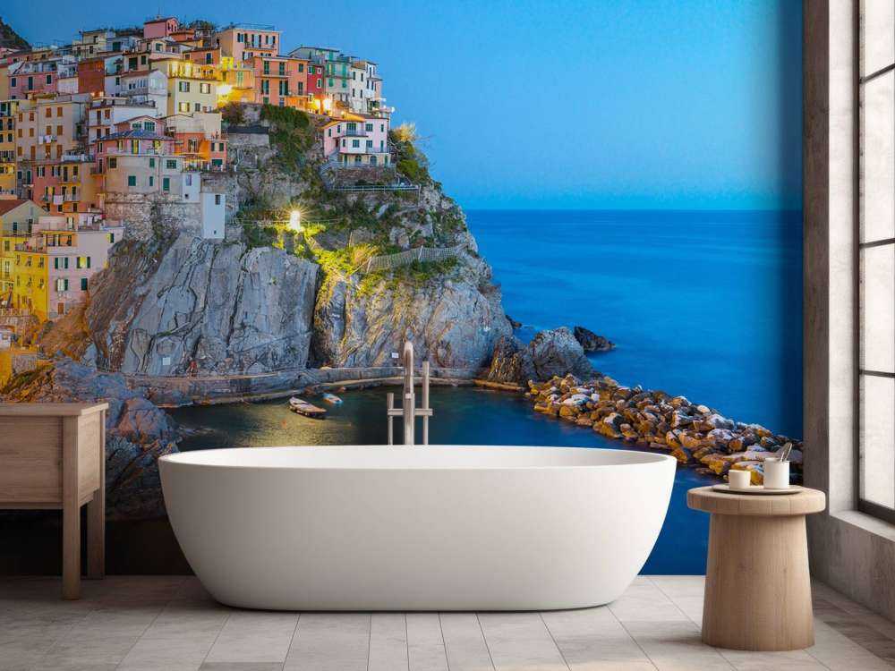 Włoskie miasto nocą