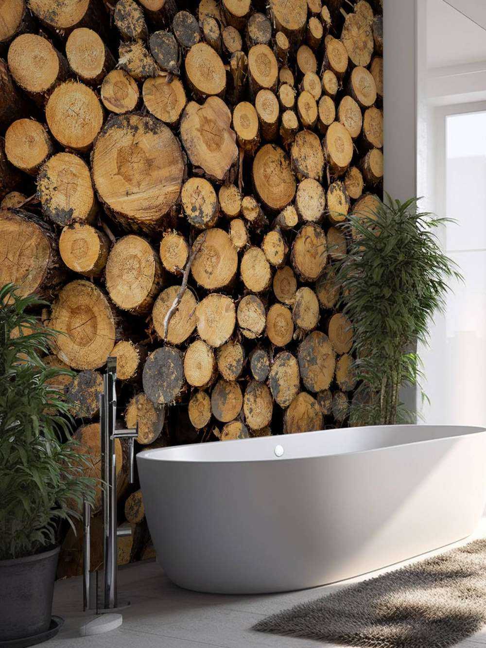 Drewno ułożone w stos