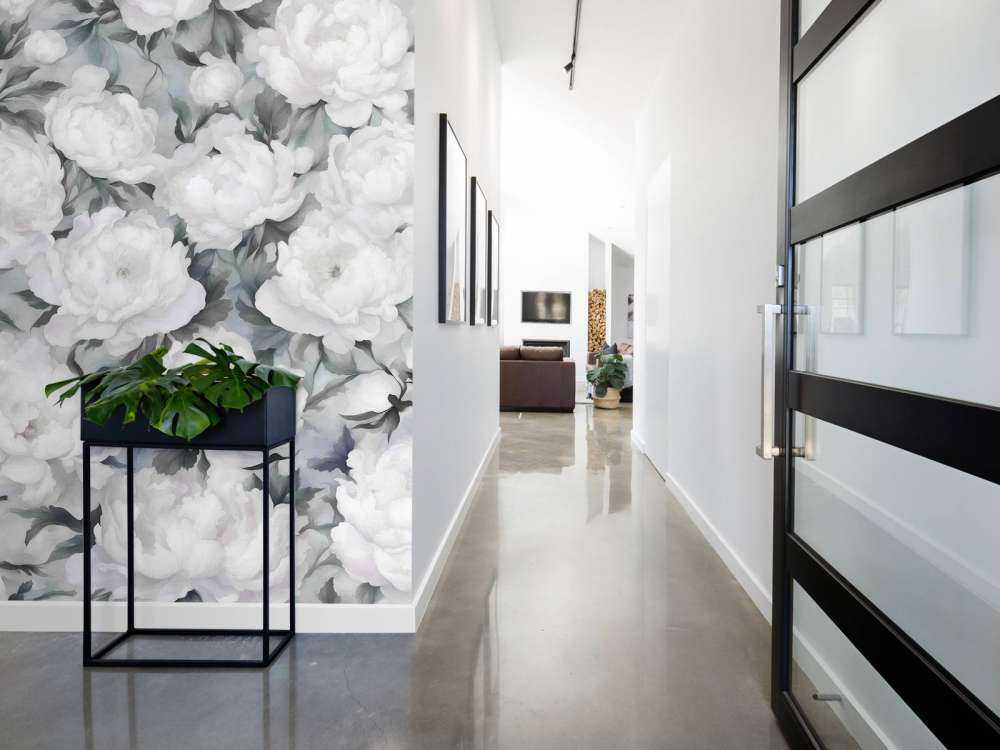 Ściana Peonii Niebieska