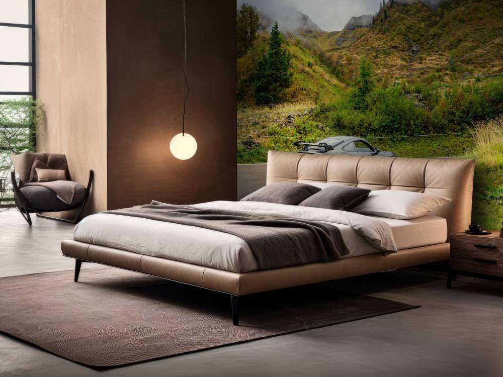 Sportowy samochód przez górską mgłę