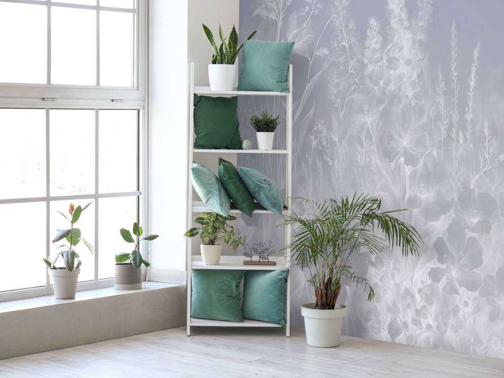 Delikatny angielski ogród - fioletowy