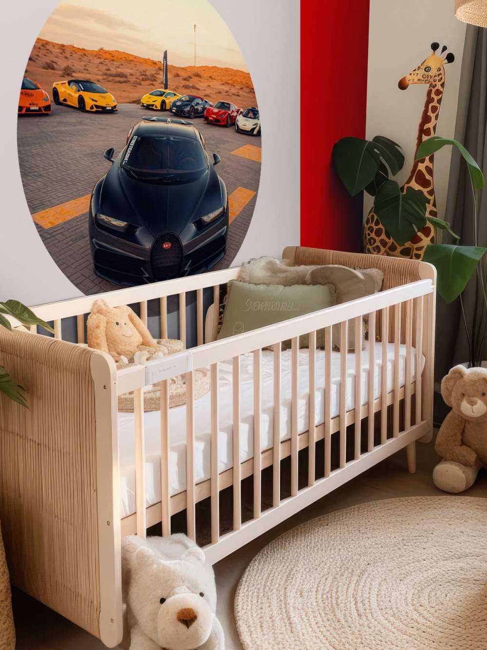 Hypercars przy zachodzie słońca