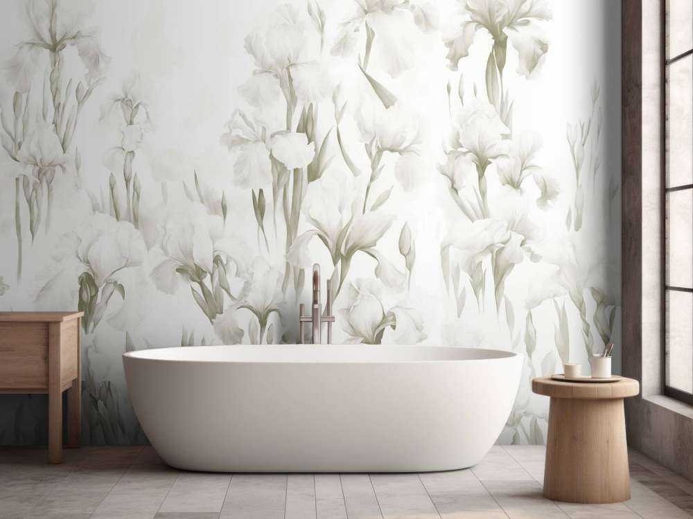 Irysy Tańczą Bezszwowe Światło Sepia