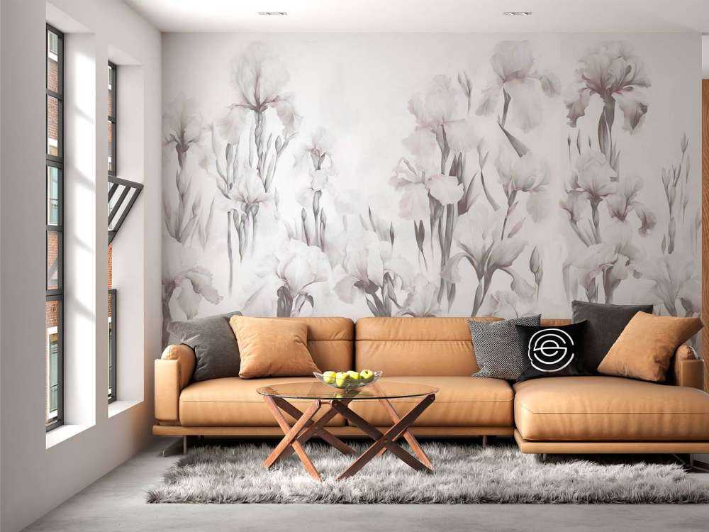 Irysy Tańczą Bezszwowo Miękki Szary