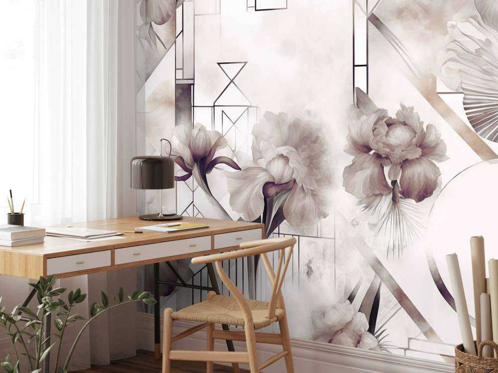 Geometria akwarelowa brązowa