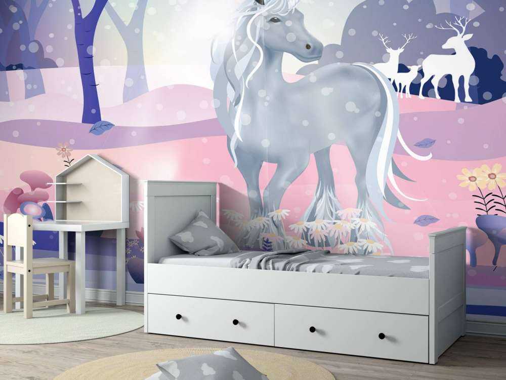 Jednorożec w śniegu