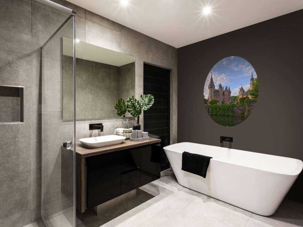 Zamek de Haar od strony wody