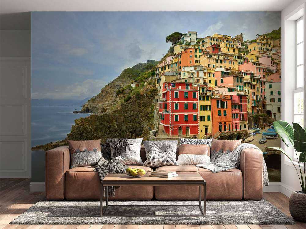 Włoskie domki na wybrzeżu