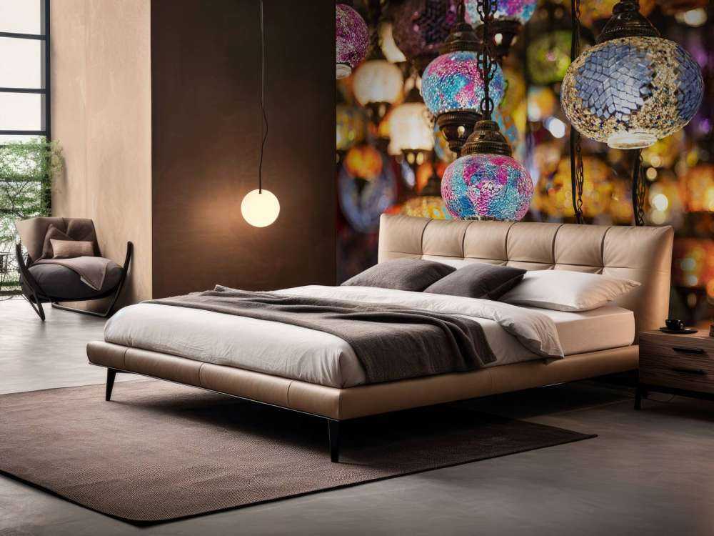 Kolorowe lampy szklane