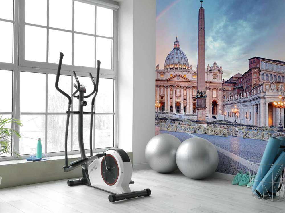 Plac św. Piotra z tęczą