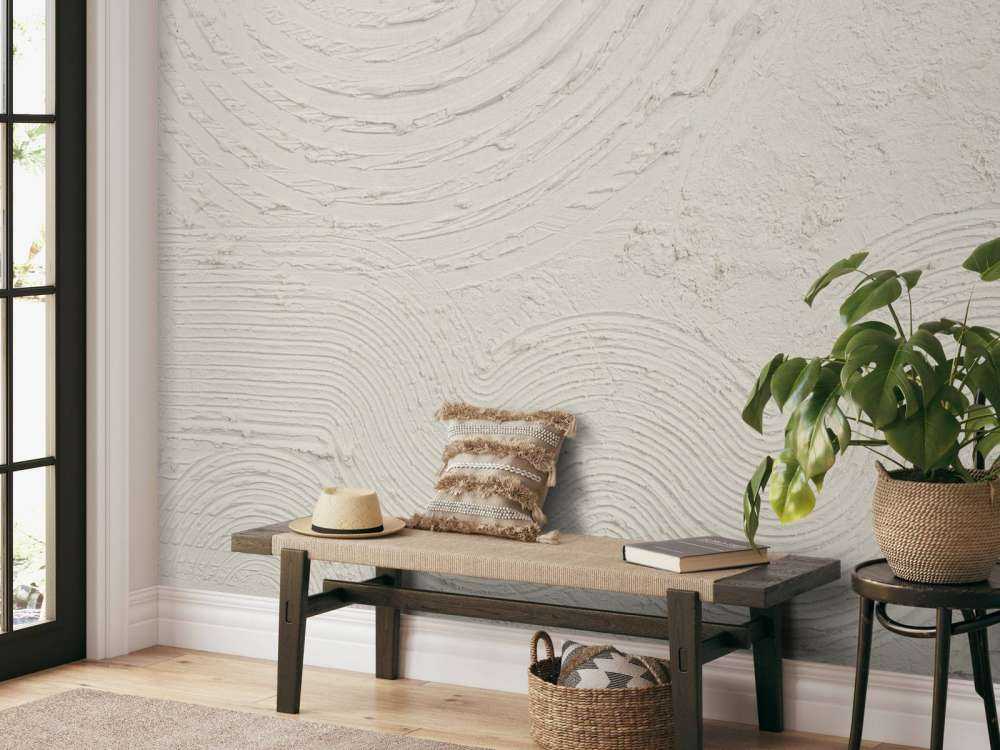 Organiczne kształty i linie w kolorze białym