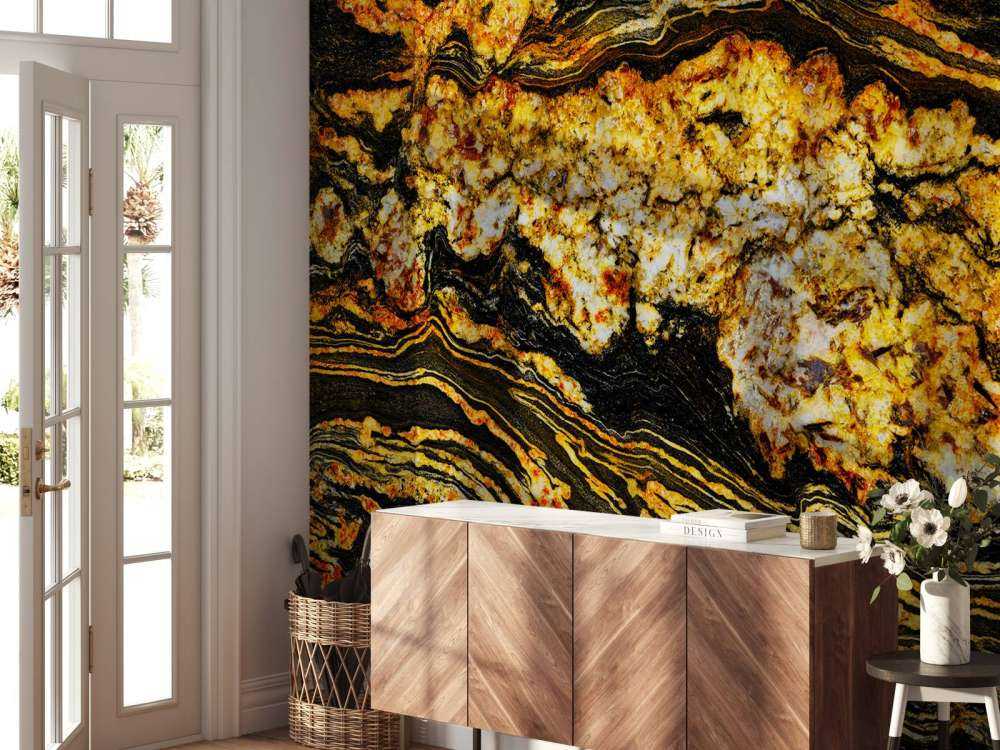 Marmur w kolorze czarnego złota