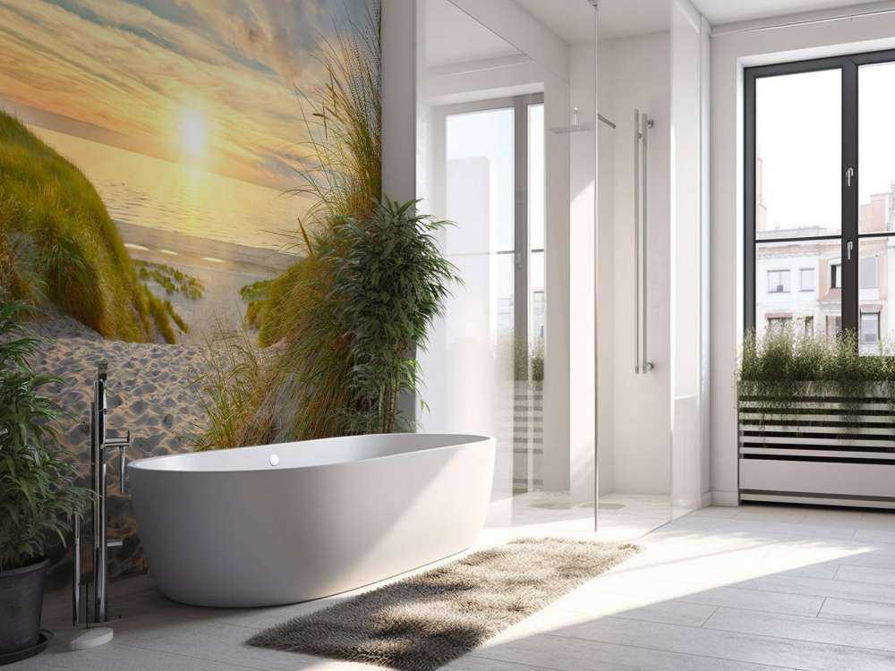 Zachód słońca na plaży wydmowej