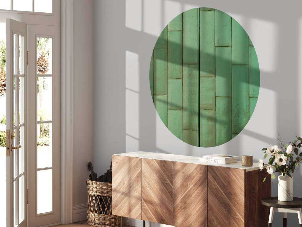 Zielone płytki z miedzi