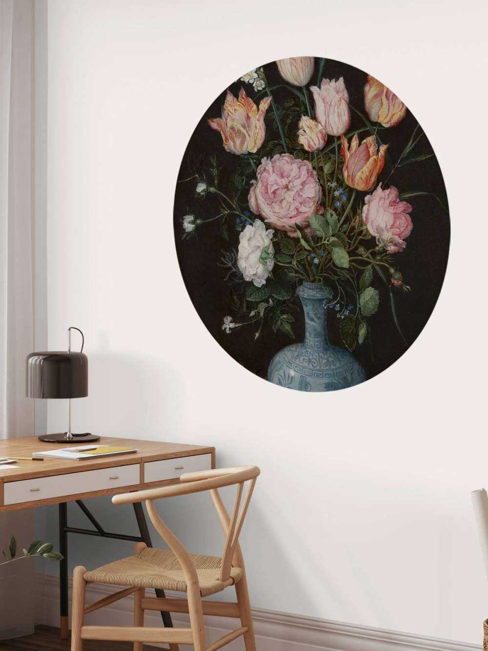 Wazon Wan-Li z kwiatami