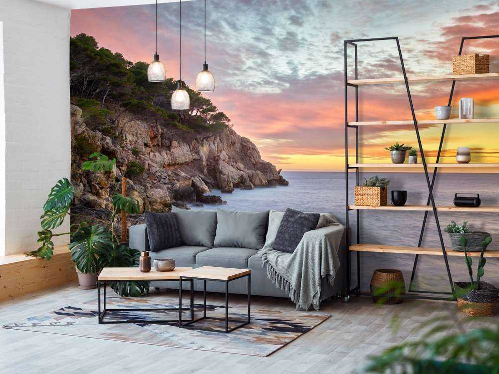 Kolorowy zachód słońca