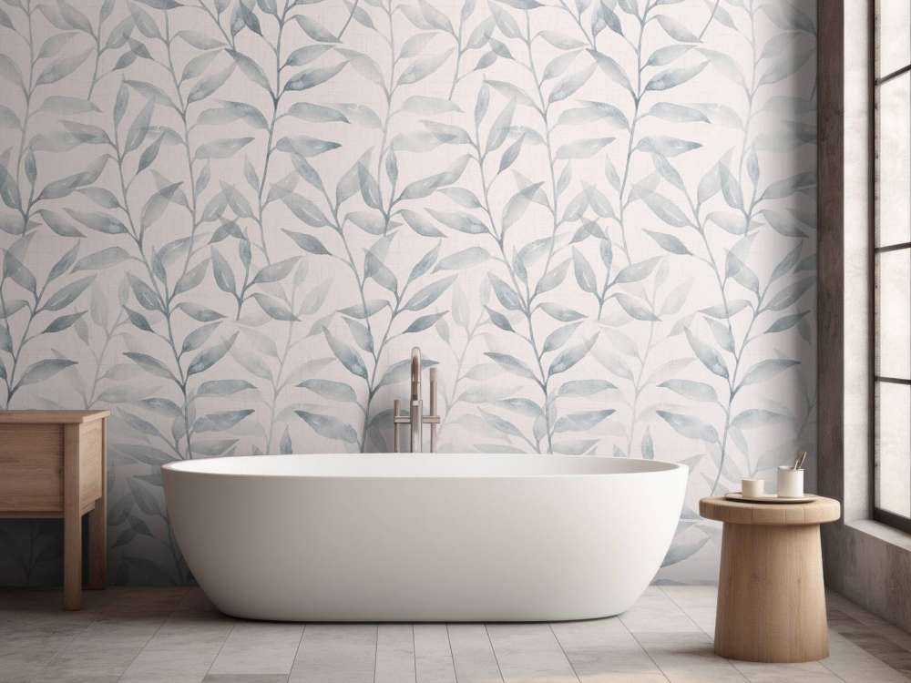 Liście pnące Japandi - neutralny beż