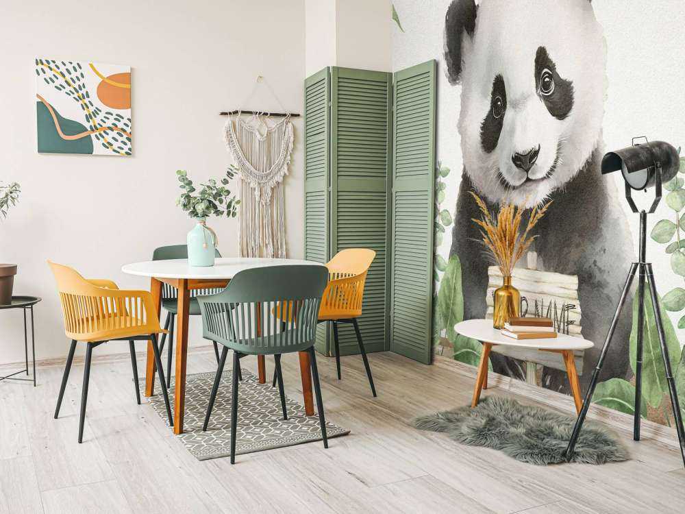 Młoda panda w dżungli