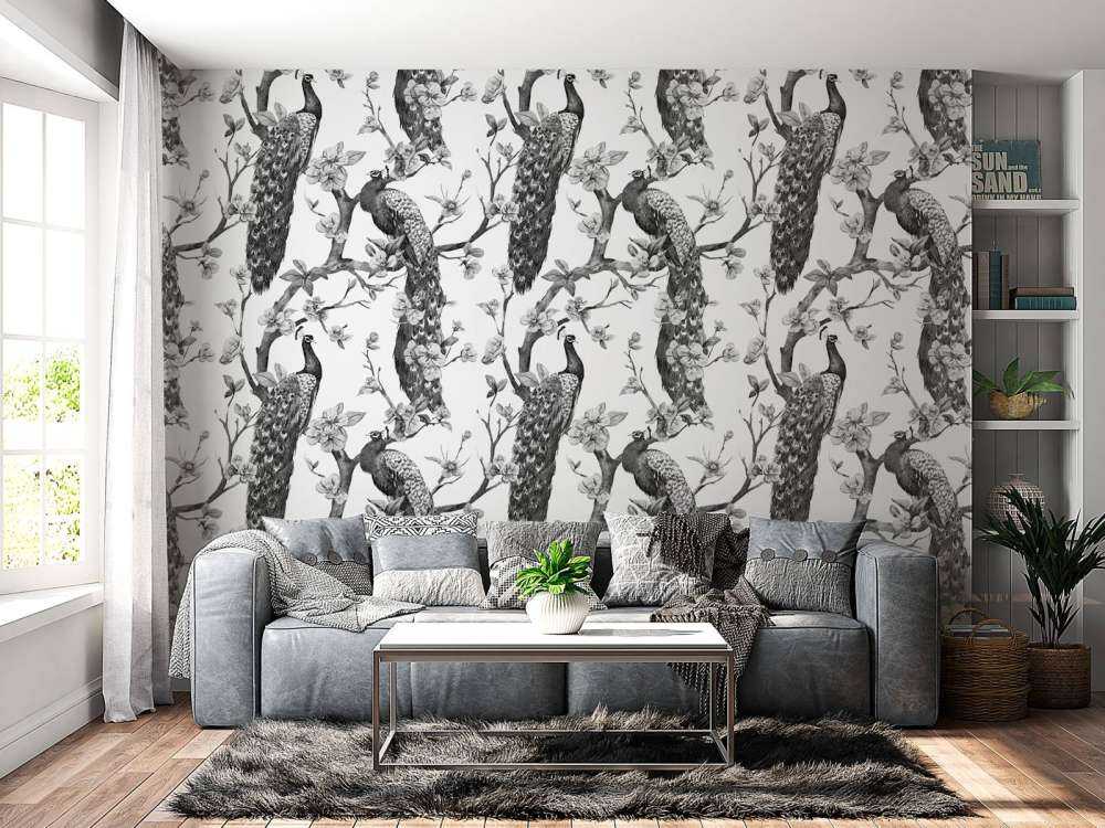 Monochromatyczna Wspaniałość Pawia