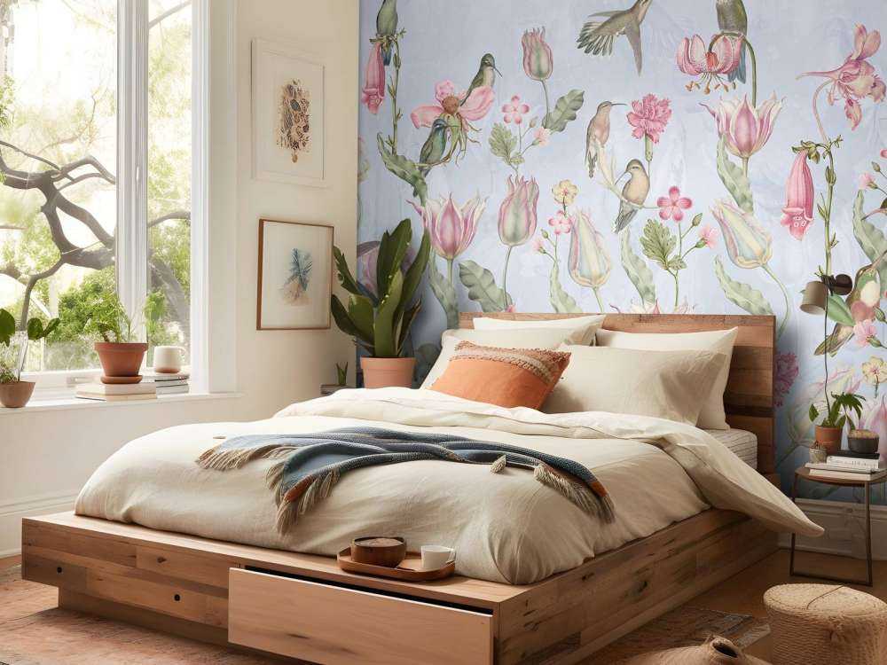 Symfonia Kolibrów Wiosennych - Pastelowa Niebieska Serenada