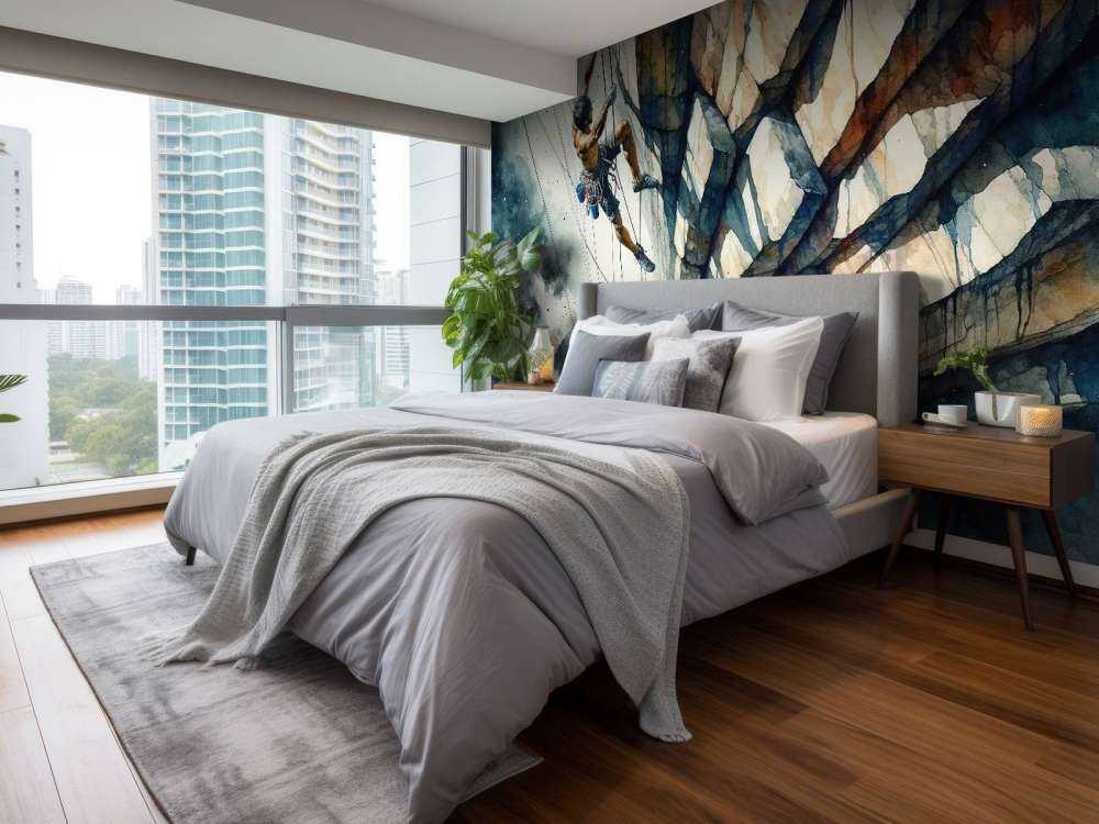 Climber Against the Void Only Courage