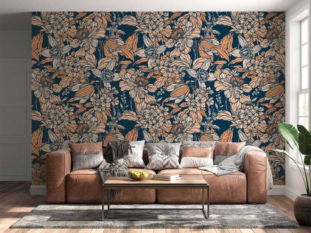 Nocny Ogród Pełen Kwiatów