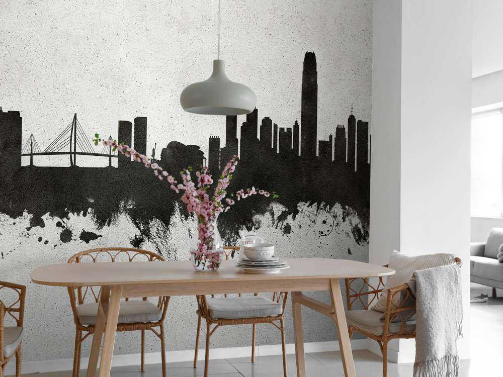 Akwarela panorama, Hongkong