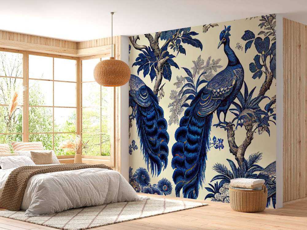 Królewski błękit Pawi blask