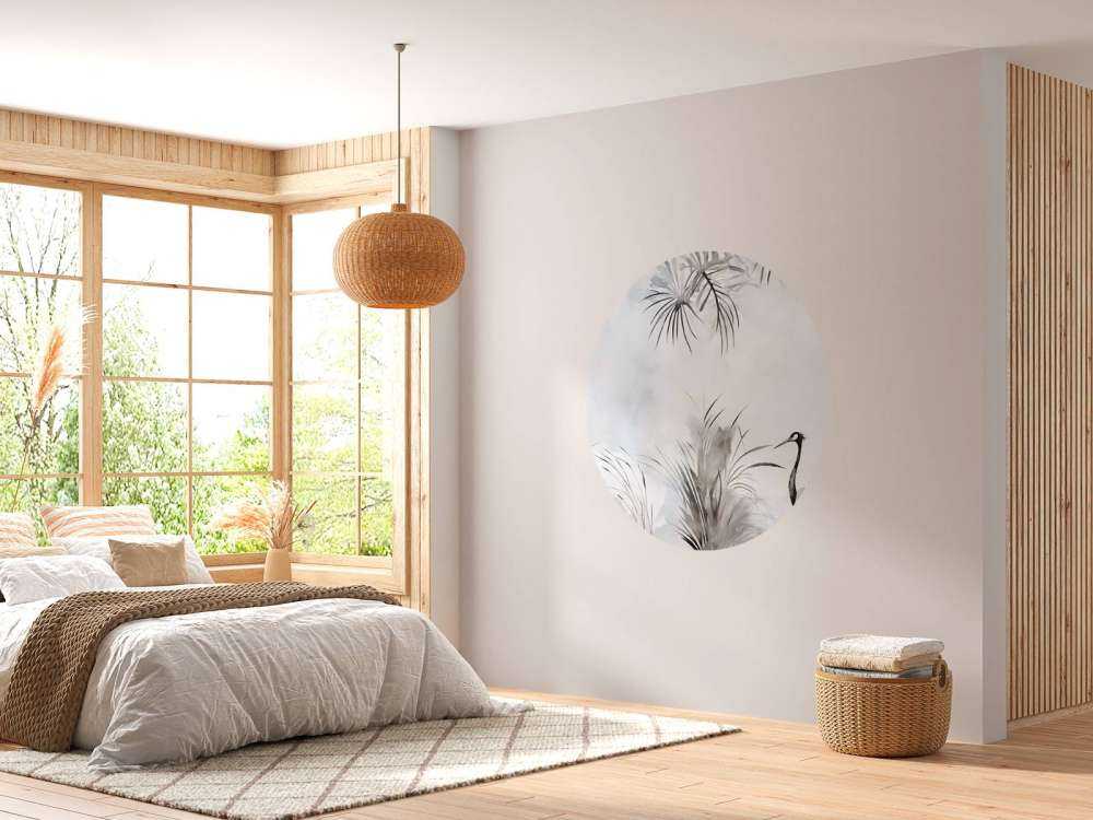 Żurawie w szarym polu