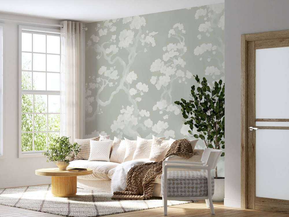 Cudowny kwitnący las - zielony