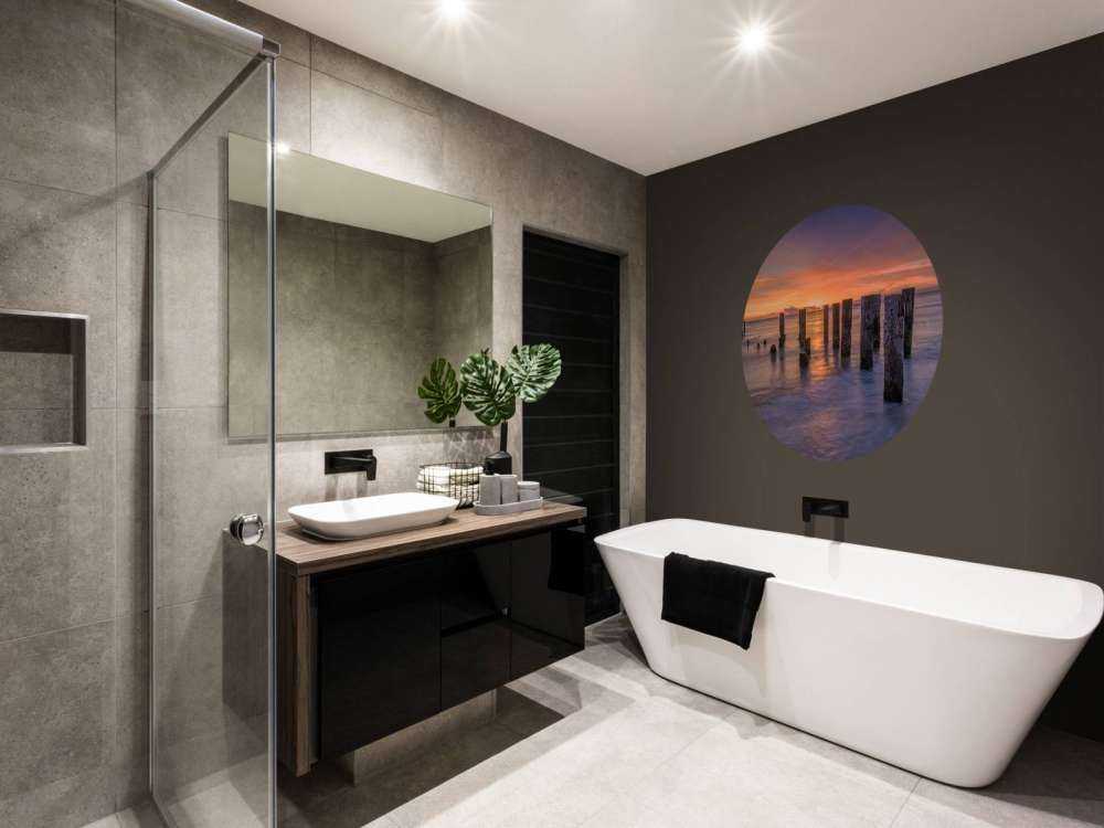 Pomarańczowo-fioletowe morze