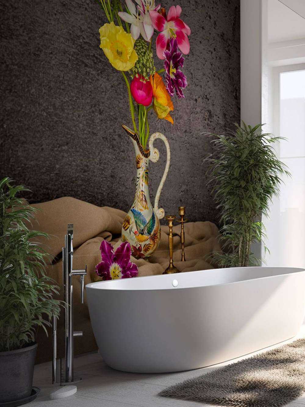 Kwiaty w klasycznym wazonie