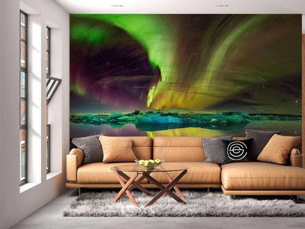 Zorze polarne w Jökulsárlón