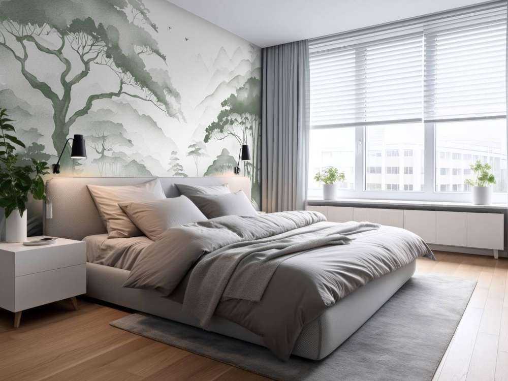 Mglista Dolina Górska, zielony