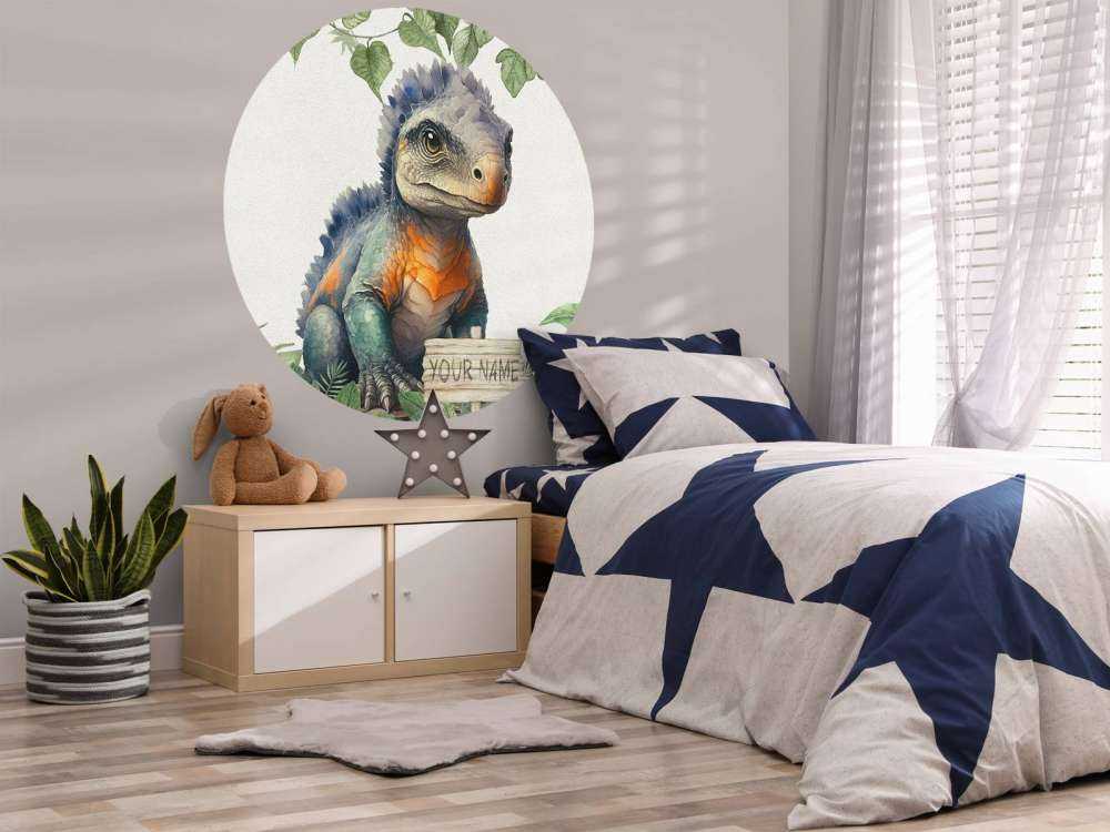 Młody ankylozaur w dżungli