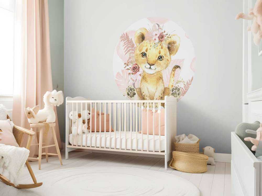 Dziecko różowej lwicy z dżungli