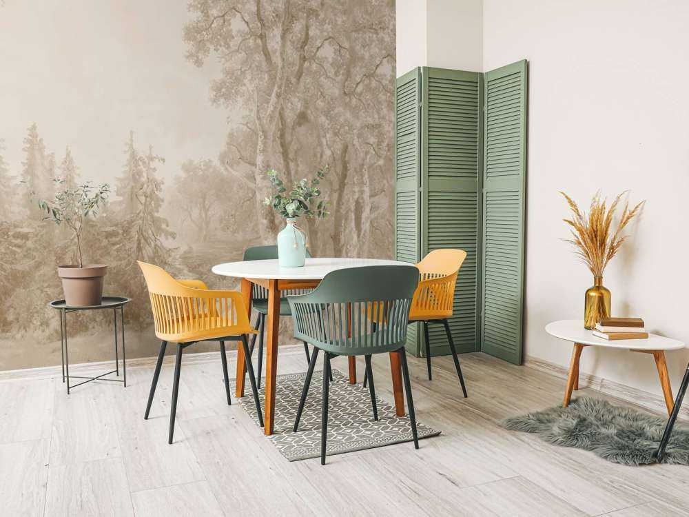 Krajobraz leśny beżowy #1