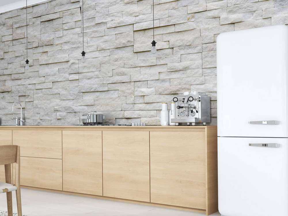 Nowoczesna ściana z kamienia